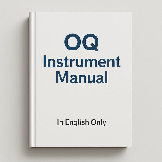 OQ Instrument Manuals - ENGLISH ONLY