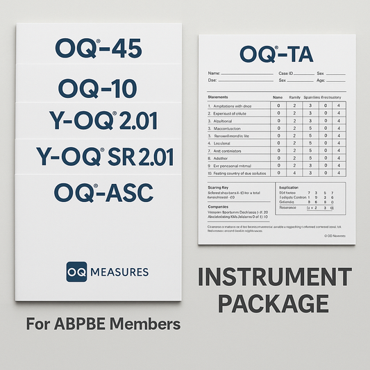 Brazilian Portuguese - OQ Measures Instrument Package - ABPBE Member
